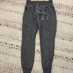 Figs Charcoal Jogger Pants with Drawstring